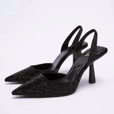 Crystal Slingback Pumps